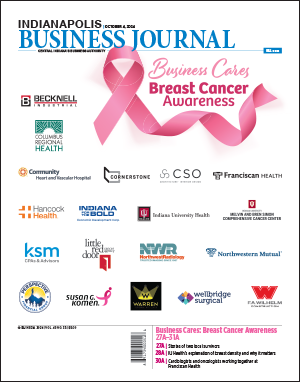 Cover of IBJ's 2024 Business Cares Breast Cancer edition