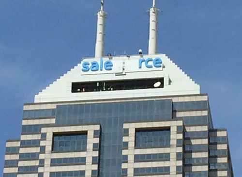 salesforce sign going up