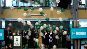 Ivy Tech Community College staged a grand opening Jan. 20 for its renovated St. Vincent Hospital building, which provided much-needed space for the fast-growing college.