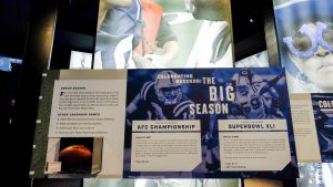 ''Indianapolis Colts: The Exhibit,'' at the Indiana History Center, is a celebratory view of the team and its impact on Indianapolis.