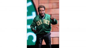 Stage and screen actor Peter Scolari plays Boston Celtics executive Red Auerbach, among several other roles.