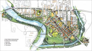 City leaders want to redevelop the area between IUPUI and 16th Street to attracting high-tech companies and residents alike.