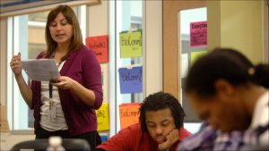 Until this semester, teachers such as Shanna Bohdan acted as quasi social workers, making visits to students' homes.