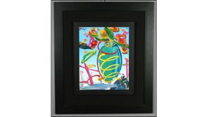 A 2002 Peter Max painting of a vase could fetch $2,000 or more.