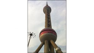 The Oriental Pearl TV Tower in Shanghai is the world's third-tallest radio and TV tower.