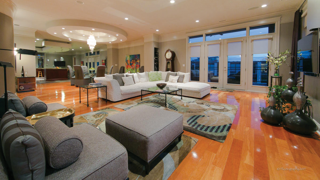 When retired interior design planner Jim O'Neil saw the space at 757 Massachusetts Ave. while it was still under construction, he decided to turn two condos into one penthouse with more than 5,000 square feet.