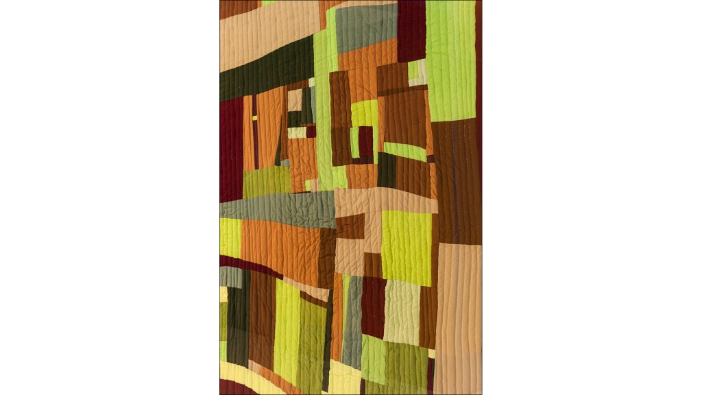 Vegetation, by Loretta Bennett, pays homage to Gee's Bend quilting.