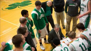 Pat Rady coached his Cloverdale High School Clovers on Feb. 18 to an 82-73 win over Greenwood Christian Academy.