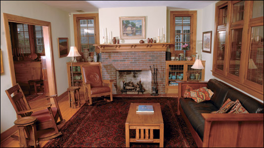 The Davis family has filled the home with a wealth of period furnishings.