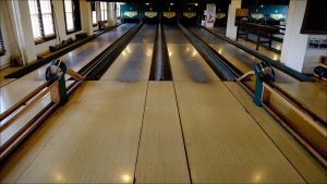 Former owner Linton Calvert converted bowling alleys in the basement and on the fourth floor into duckpin bowling alleys.