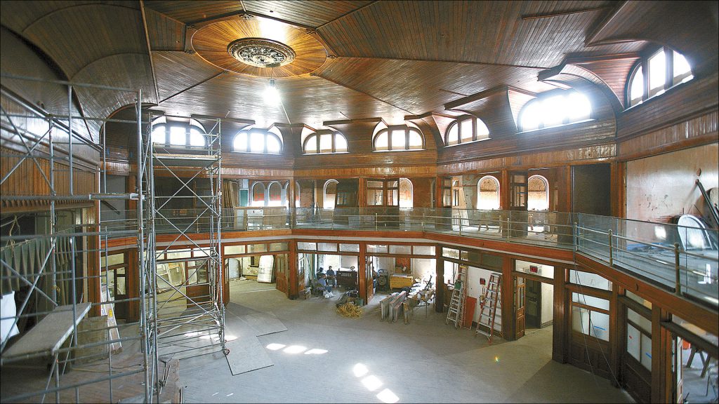 A wood-paneled former Sunday-school auditorium added five years after the original construction will be called Cook Hall.