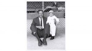 Tony Hulman and his only grandson, Tony Hulman George, in 1961.