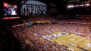 A crowd of 68,658 attended the game at Lucas Oil Stadium.