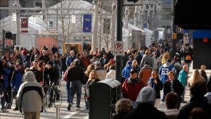 Opening-weekend crowds were bigger than expected.