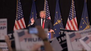Trump's lines about Carrier's decision to move jobs to Mexico drew big applause from the audience in Indianapolis, as they have in other cities as well.