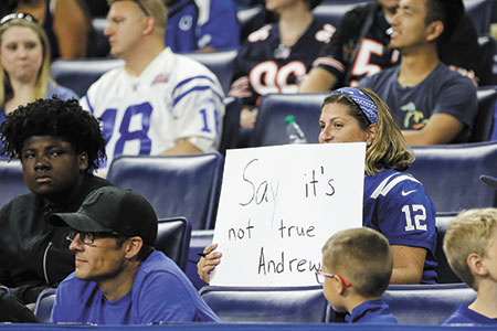 Andrew Luck Hears 'Boos' As He Leaves Field During Preseason Game After  Announcing His Retirement