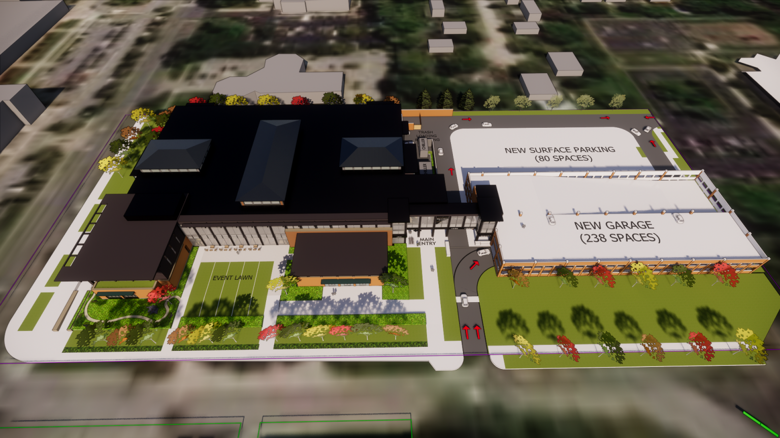 An early look at Carmel Clay Public Library’s 40M main branch