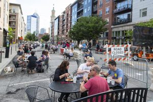 distancing restaurant outdoors mass ave