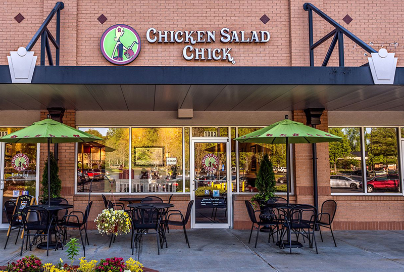 Chicken salad restaurant chain roosting in Indy area with three