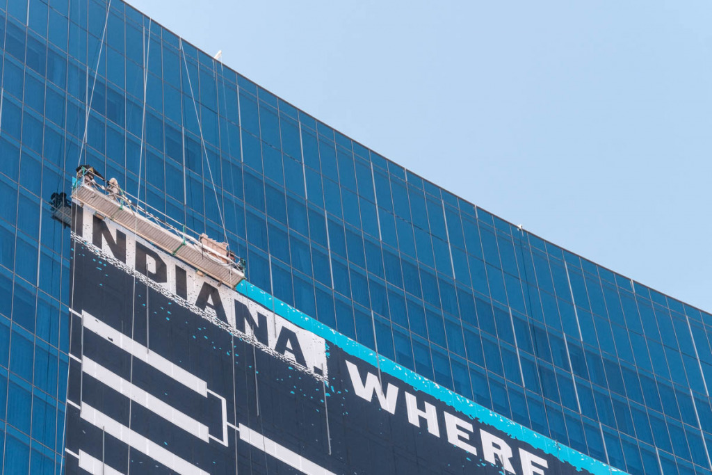 Giant NCAA tourney bracket at the JW Marriott – Indianapolis Business ...