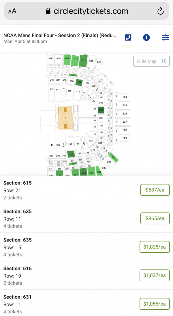 Final four tickets 2024 cost, What are the ticket prices for women's