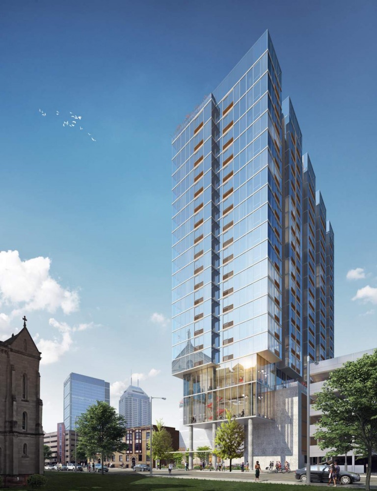 23-story apartment tower proposed for downtown Indianapolis ...