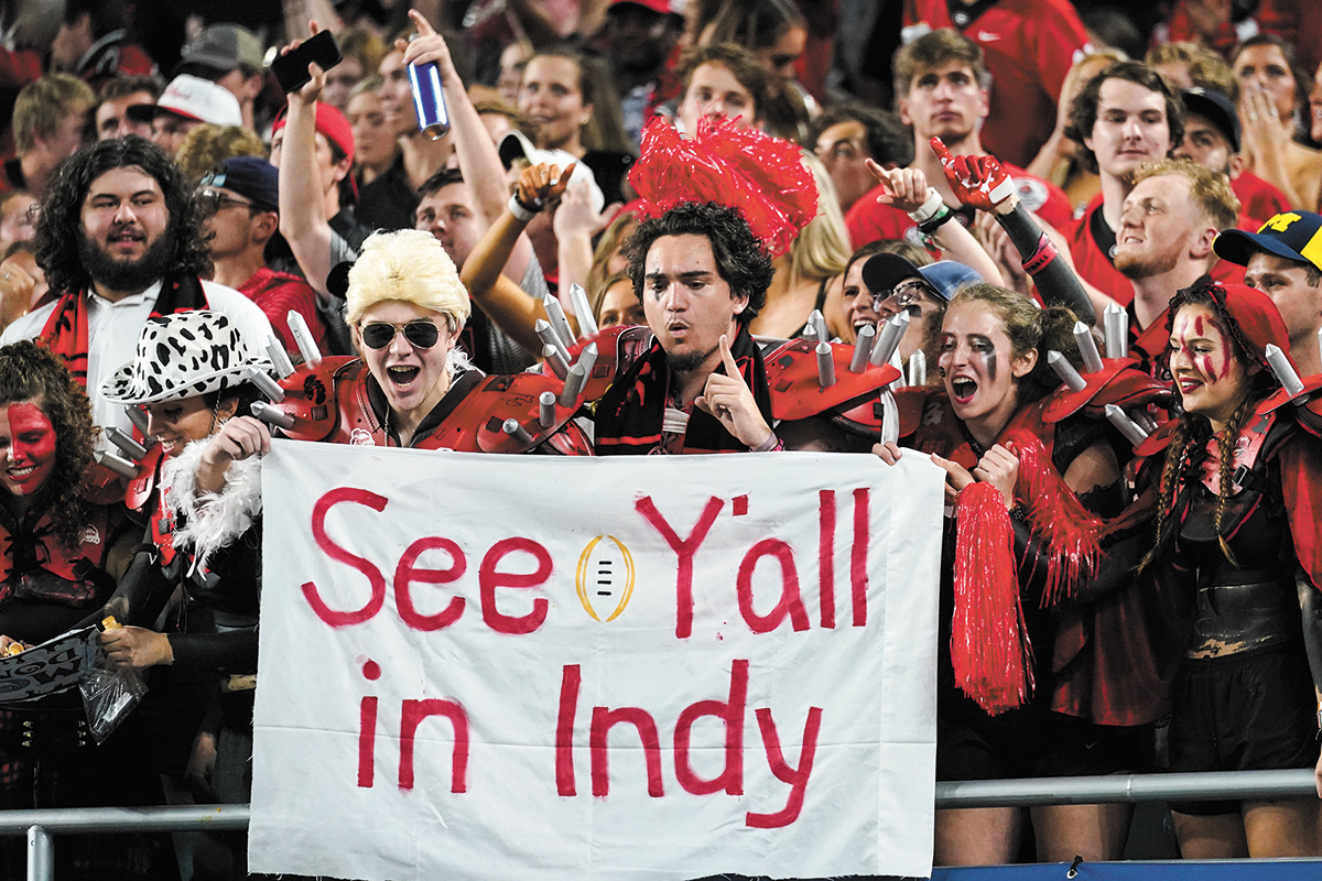 Signs of the times: National Championship football comes to Indy