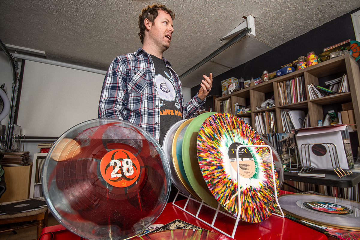 Vinyl Records pressing