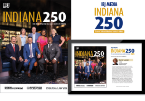 Examples of an Indiana 250 magazine cover and commemorative plaque