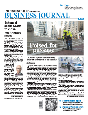 Cover page of IBJ's December first, 2023 issue.