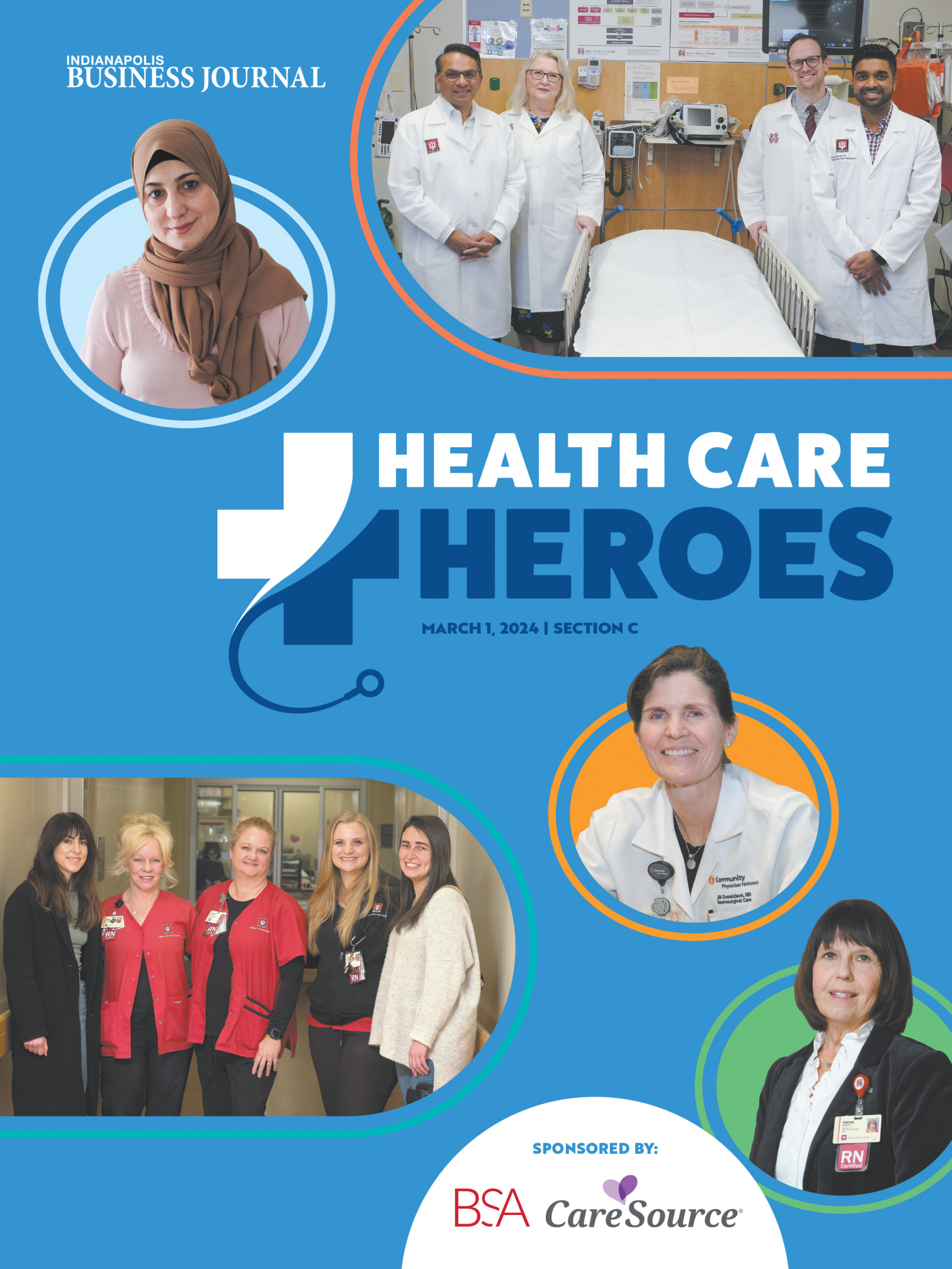 Cover of IBJ's 2024 Health Care Heroes supplement