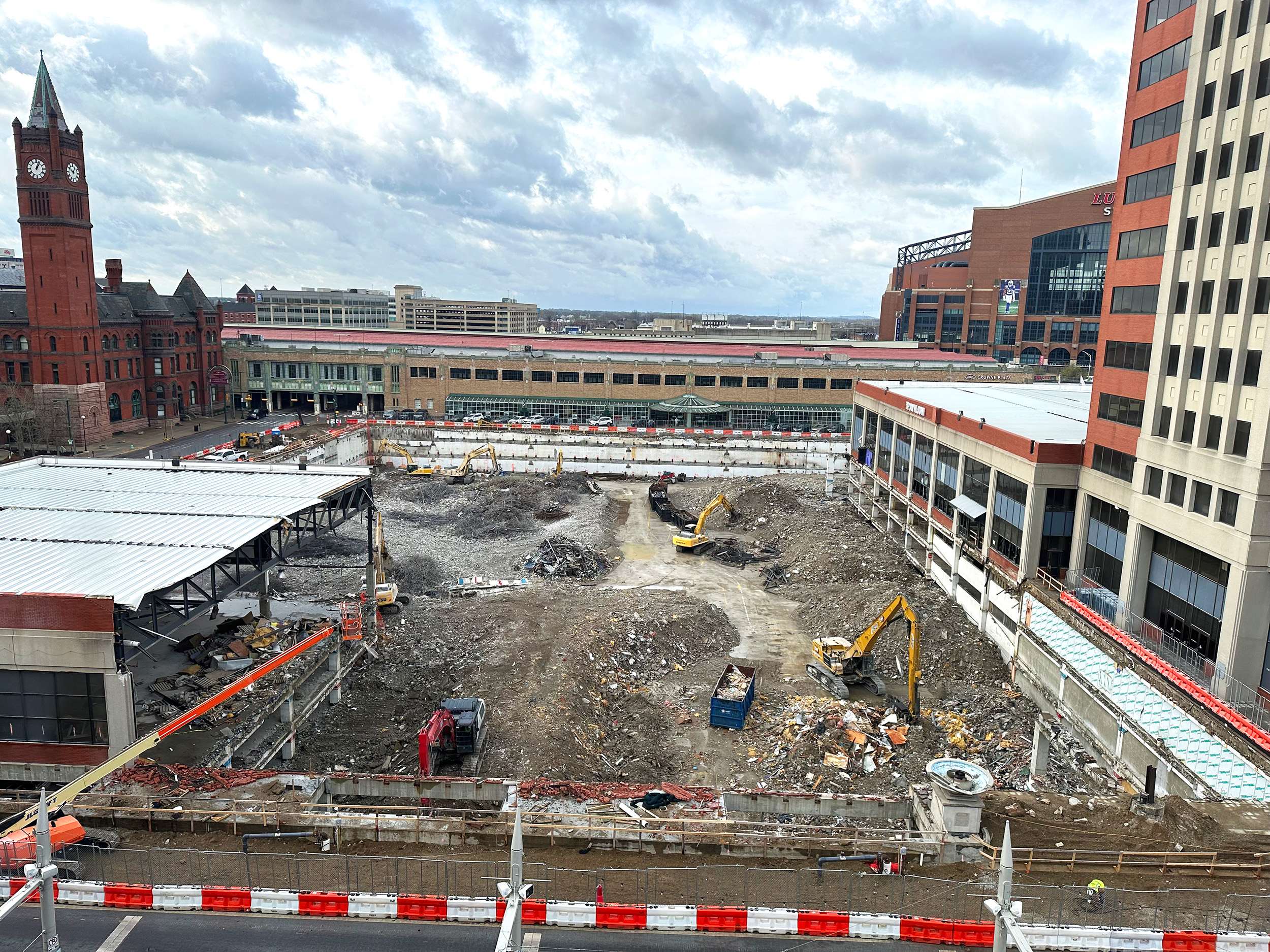 Much of Pan Am block being demolished to make way for convention center  expansion, 40-story hotel – Indianapolis Business Journal