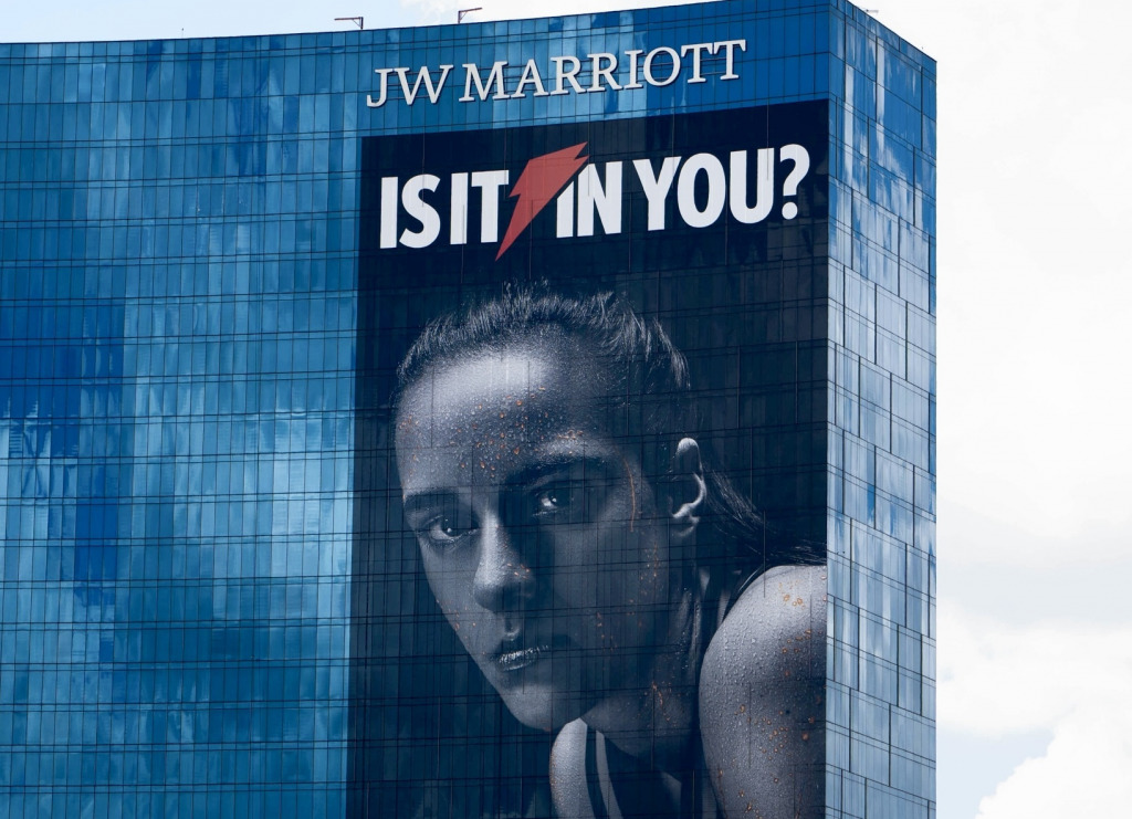 Caitlin Clark-Gatorade ad explores new heights on JW Marriott hotel