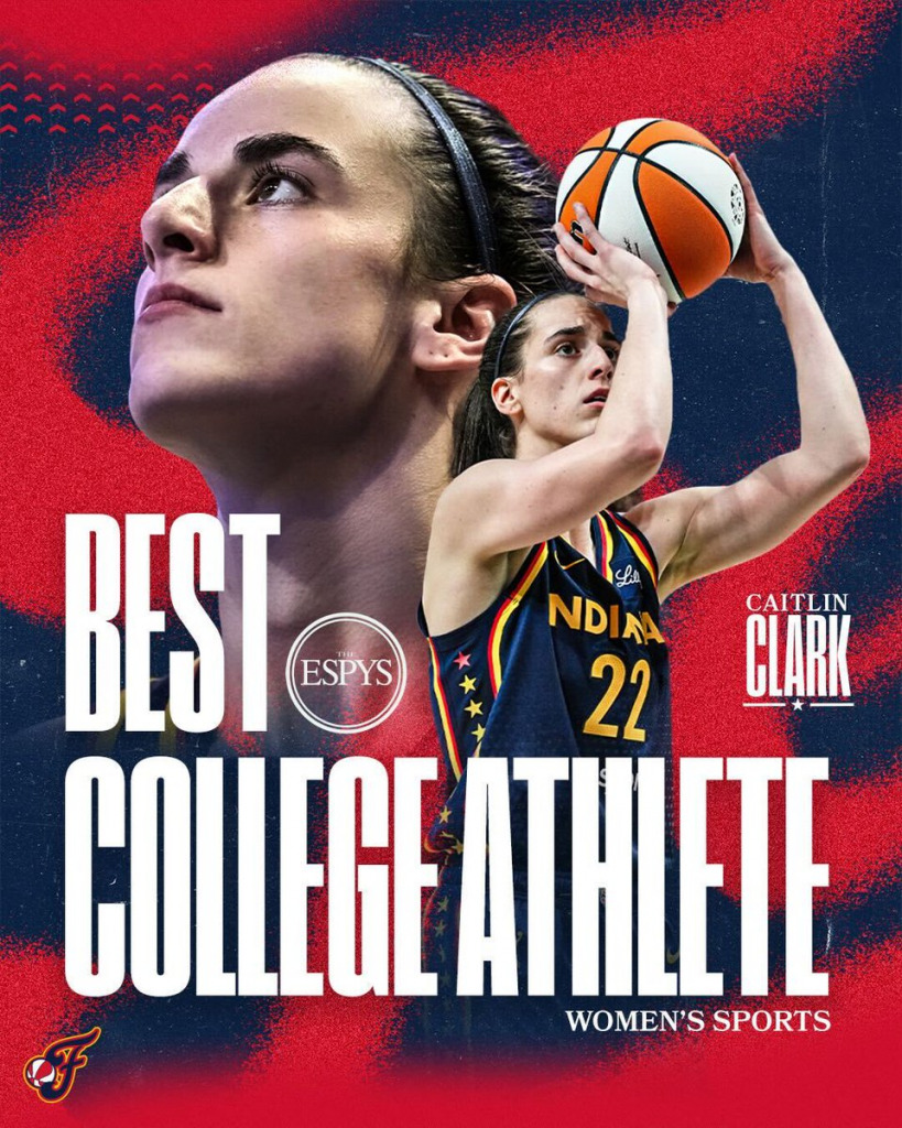 Caitlin Clark captures two ESPY Awards for her college performance