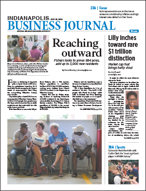 Indianapolis Business Journal July 25th issue cover
