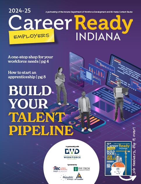 Cover of IBJ Custom Publishing's 2024-2025 edition of Career Ready for Employers