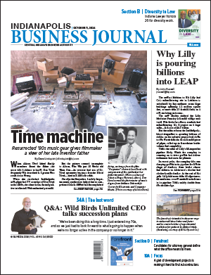 Cover of Indianapolis Business Journal October 11, 2024 edition