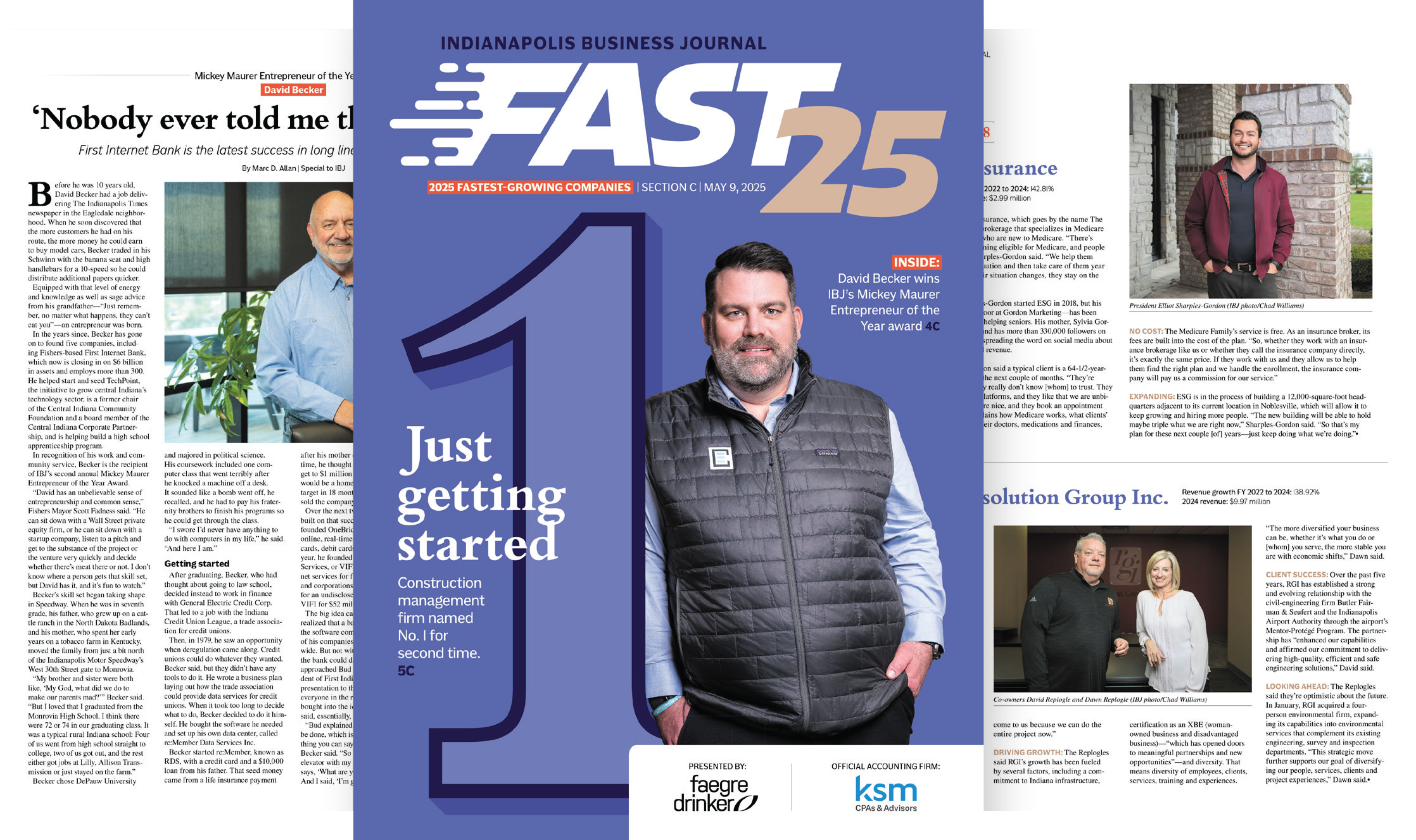Cover of IBJ's 2025 Fast 25 supplement