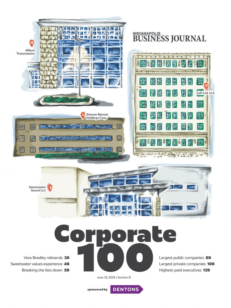 Cover of IBJ's 2025 edition of Corporate 100
