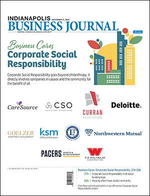 Cover of IBJ's November 21, 2025 issue