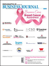 Cover of Indianapolis Business Journal's 2025 Breast Cancer Awareness Issue