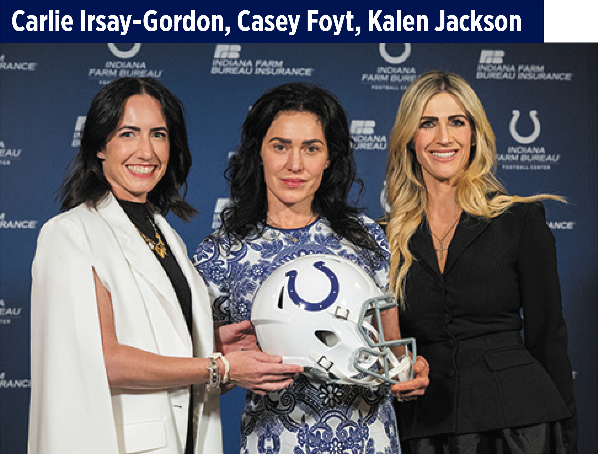 Carlie Irsay-Gordon, Casey Foyt, Kalen Jackson