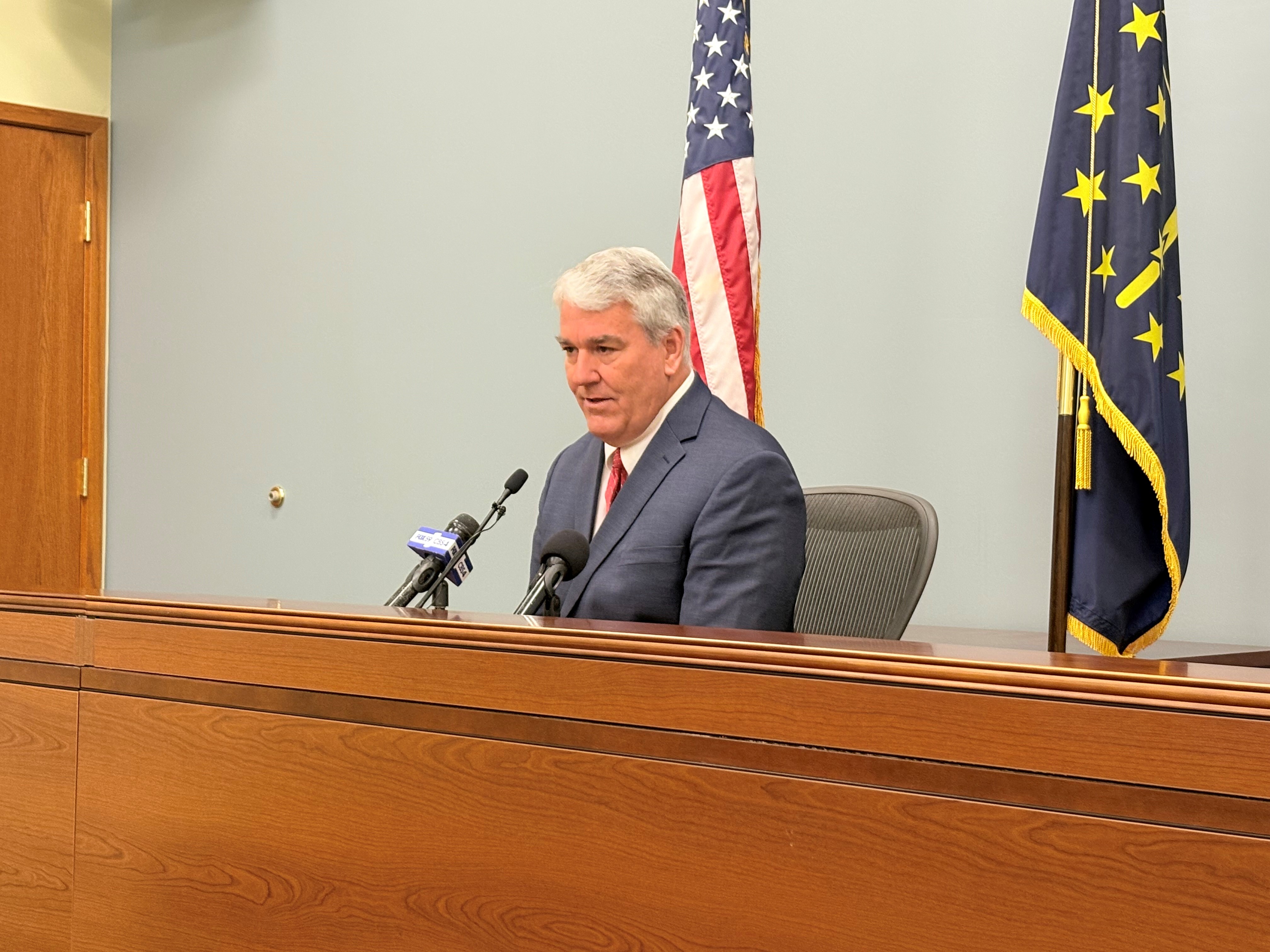 Ousted Indiana utility commissioner sues Gov. Braun over firing