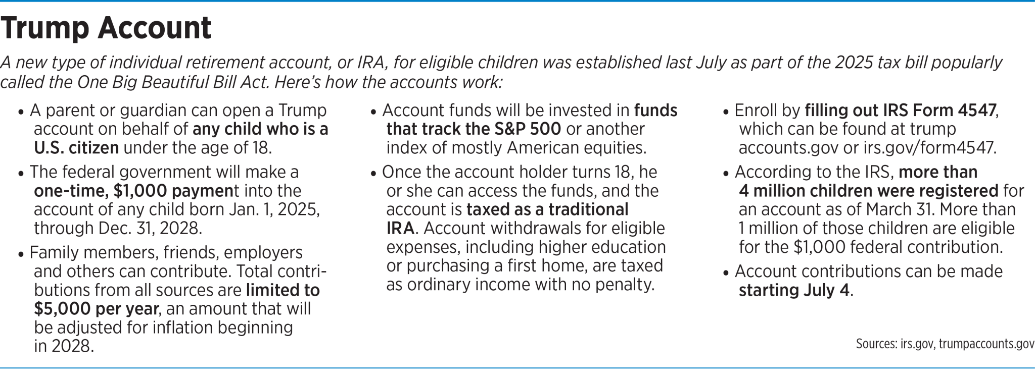 Trump Accounts to offer new investment option for parents ...