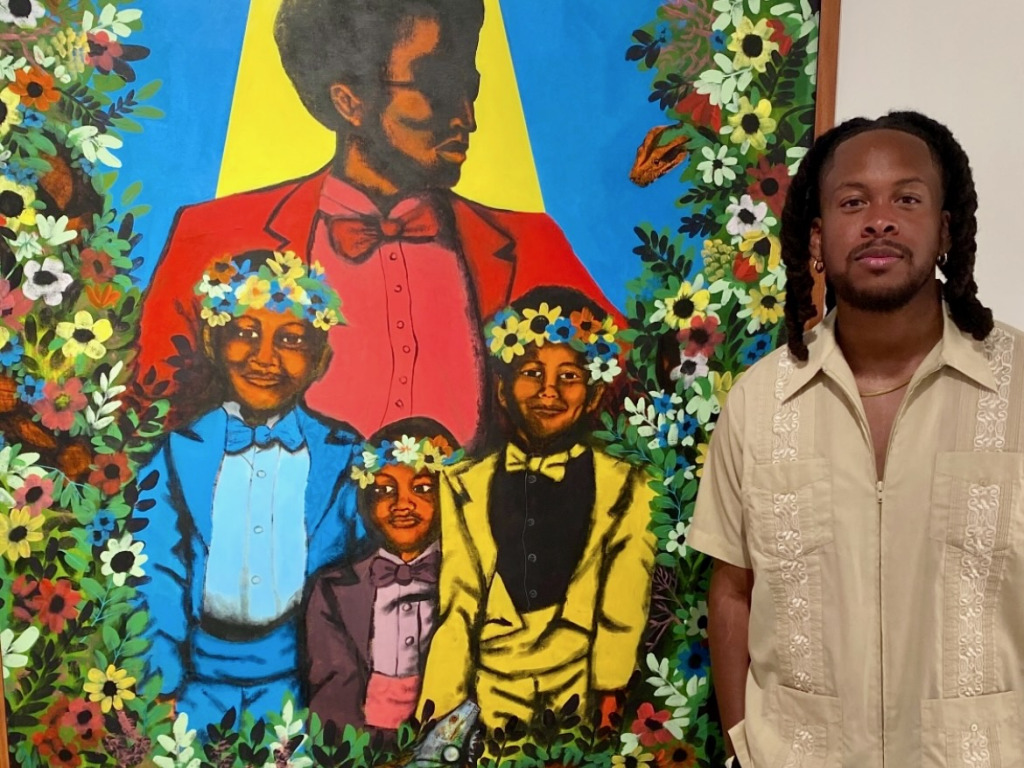 Two art shows place light on Kyng Rhodes and the peers he supports