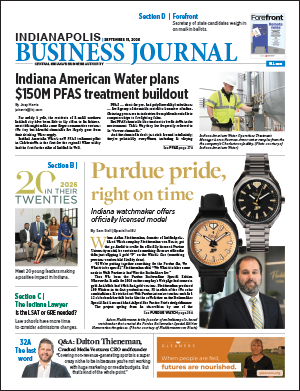 Cover of IBJ's September 18, 2026 issue